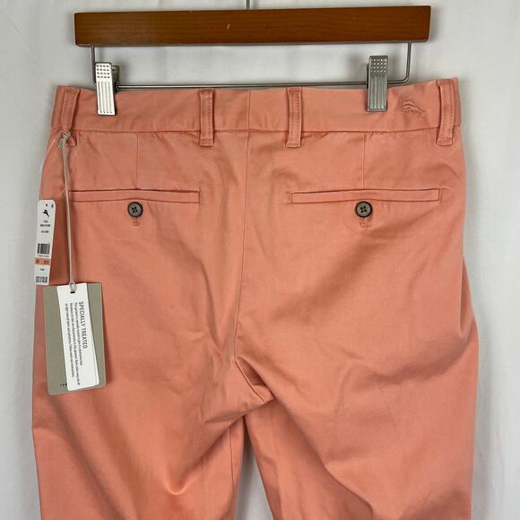 Tommy Bahama Men's Boracay Flat Front Chino Pants Lt Serape Pink Size 28x32 - Picture 7 of 9